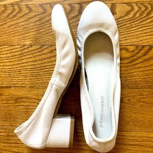 Jeffery Campbell white heels